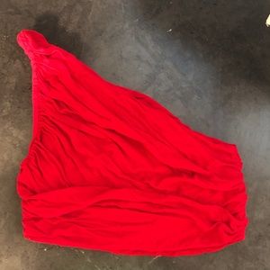 Free people one shoulder crop too size small